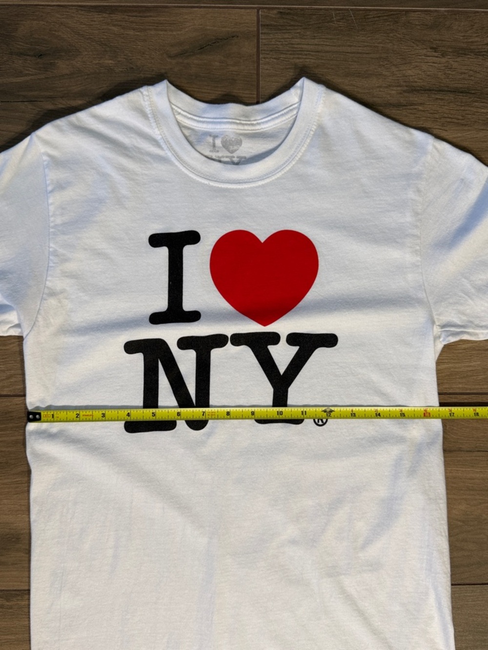 I LOVE NEW YORK Streetwear Short‎ Sleeve White T-Shirt Small Unisex - Picture 7 of 11